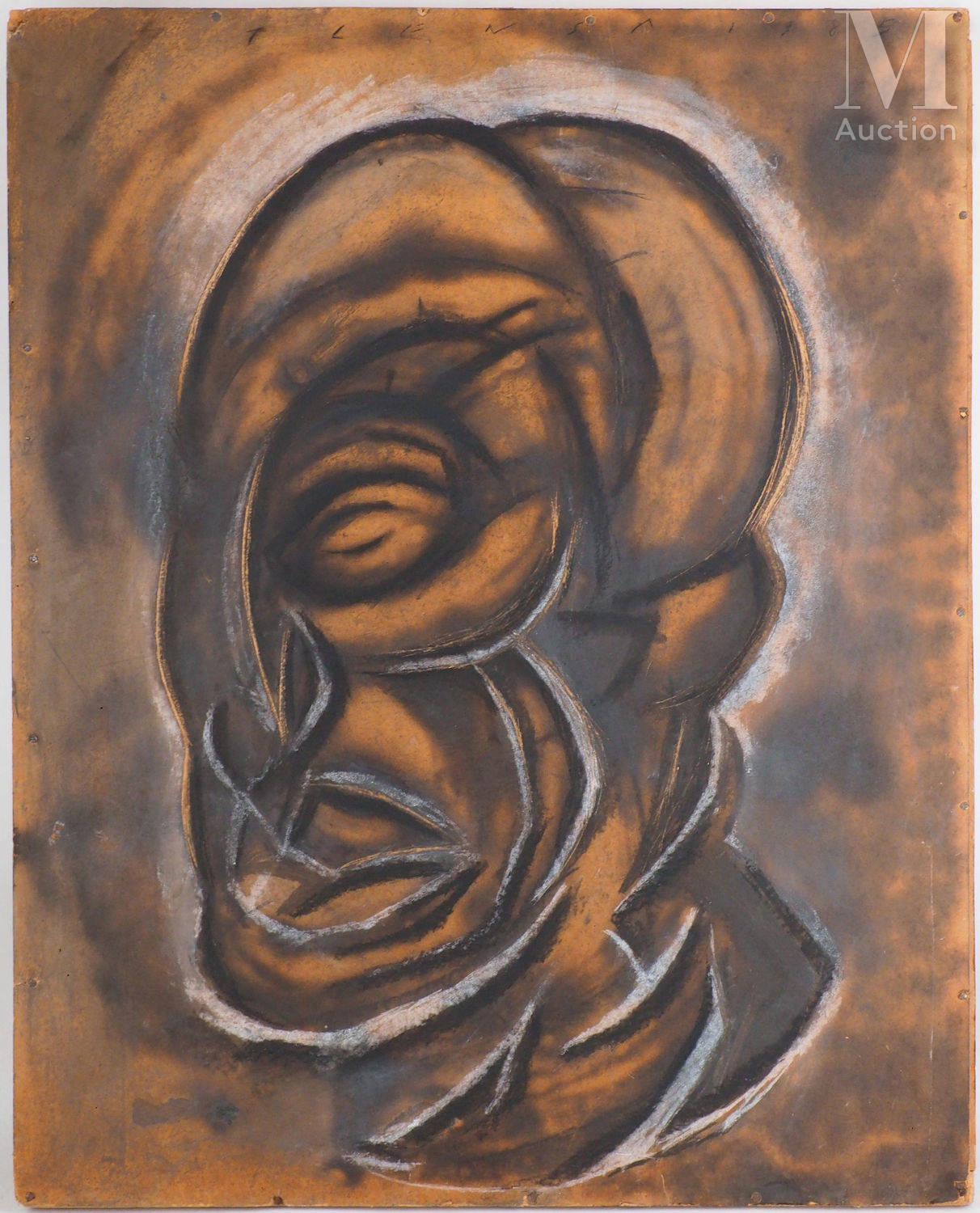 Jaume PLENSA (1955) "Hommage aux Arts Premiers : Portrait d'homme", 1985, adjugé 8 800 €